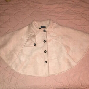 Cynthia Rowley Girls Pink Suede like Cape